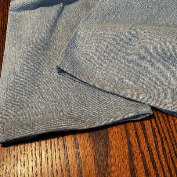 Madewell The 1991 90's Straight-Leg Jean Light Blue Wash Tag 36x32 Actual 38x28 - Picture 7 of 13